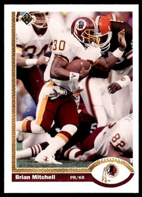 1991 Upper Deck High # Seriess Brian Mitchell Washington Redskins #691
