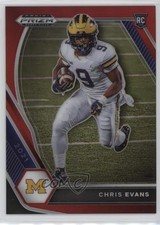 2021 Panini Prizm Draft Picks Red Prizm 202/299 Chris Evans #115 1o2