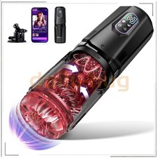 Male Masturbaters Automatic HandsFree Rotating Cup Thrusting Stroker Lubricants