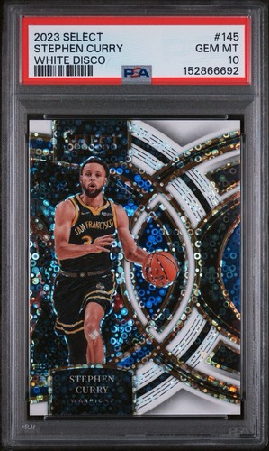 2023 Panini Select White Disco #145 Stephen Curry Premier /75 PSA 10 Warriors
