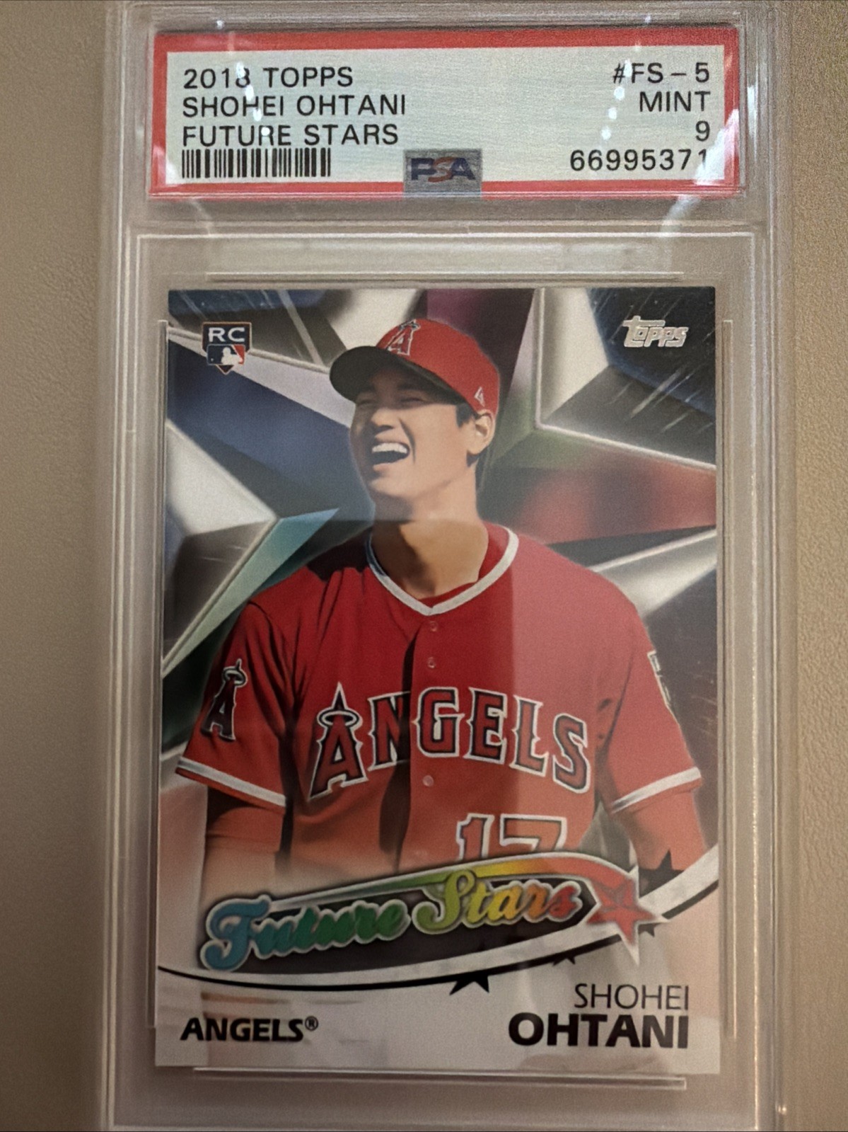 PSA 9 - 2018 Topps - Future Stars Shohei Ohtani #FS-5 (RC)