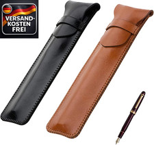 Ledermäppchen Stifteetui für 1-3 Schreibgeräte, langlebig, kratzfest, handgefert