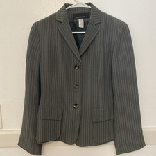 Jones New York VTG 90s Gray Herringbone Pattern Size 4 Women s Blazer W/ Tags