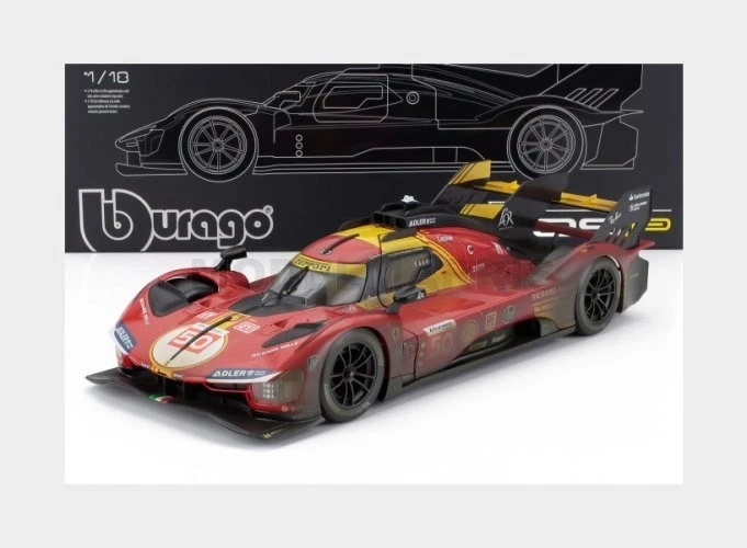 BURAGO 18-16312D-VET FERRARI - WITH SHOWCASE - 499P 3.0L TURBO V6 TEAM FERRARI A - Immagine 2 di 2