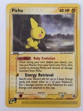 Pichu 20/100 Rare - ex Sandstorm Pokemon Card -MP