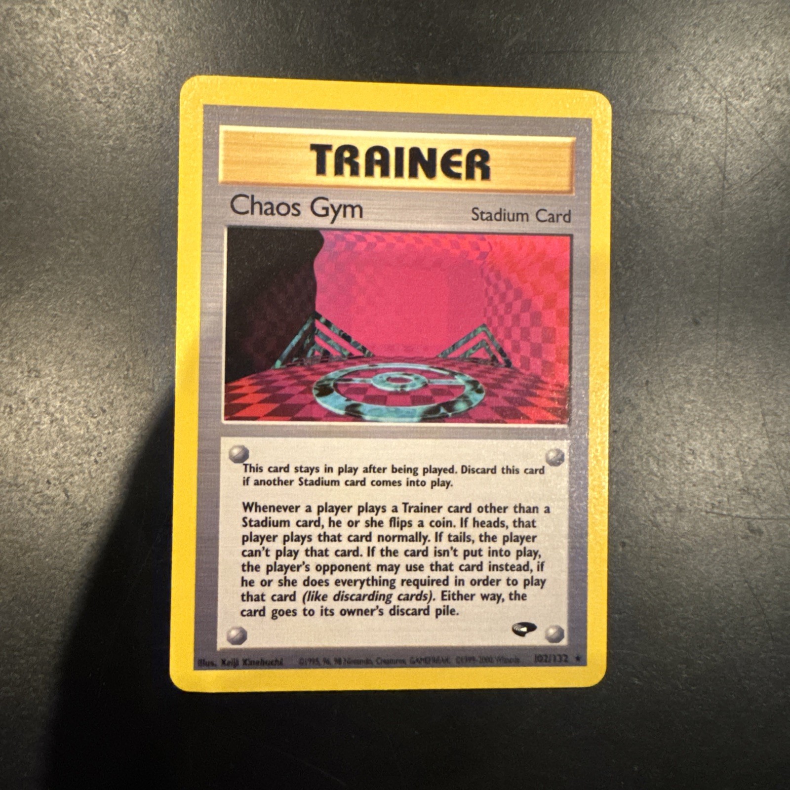 Chaos Gym 102/132 Gym Challenge Rare Pokemon Card
