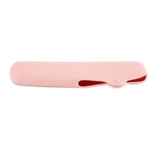 Estuche contenedor de almacenamiento de lápiz labial de viaje con soporte para cepillo de maquillaje para