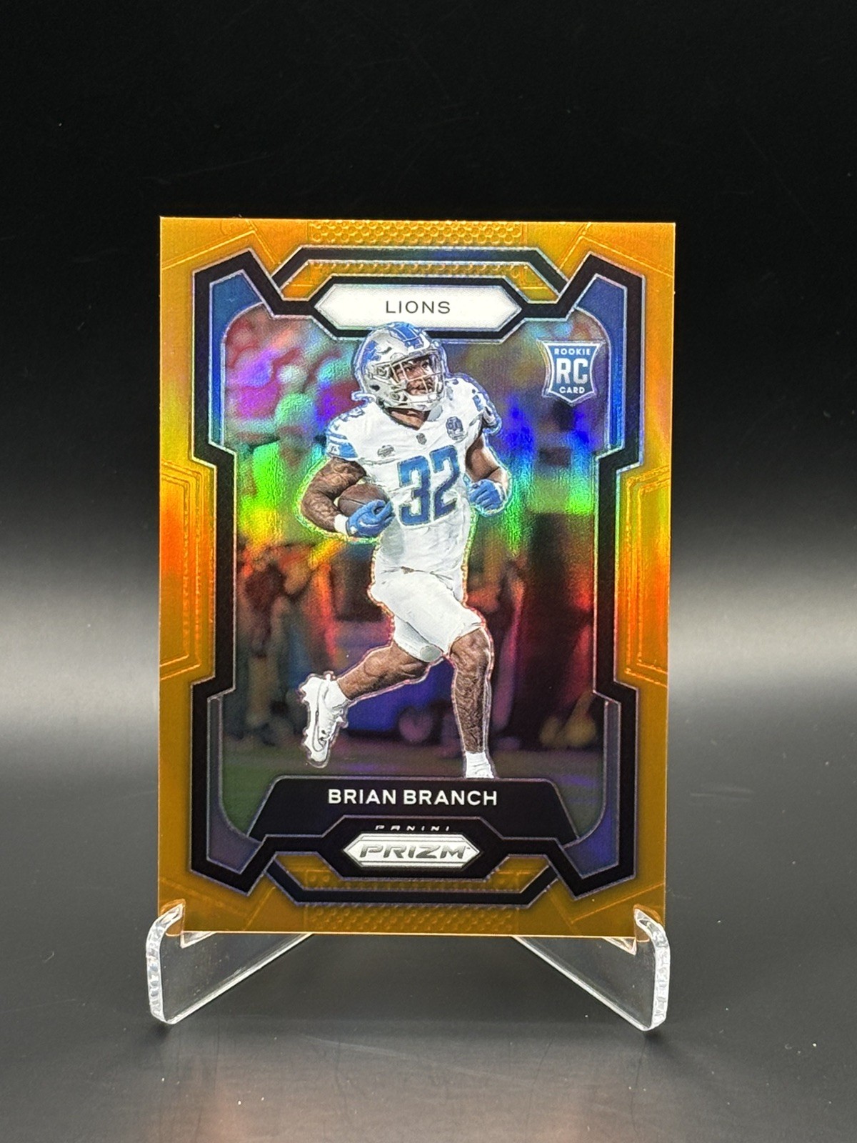 2023 Panini Prizm Brian Branch Orange /249 #328 Detroit Lions True Orange!