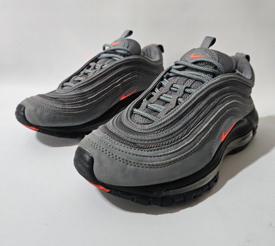 Nike Air Max 97 Cool Grey/Black/Bright Crimson, Jugend/Damen Größe UK 4, EU 36,5
