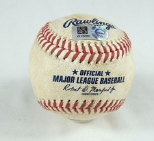 2023 Padres Nationals Game Used Baseball Erasmo Ramirez Austin Nola ForceOut 2