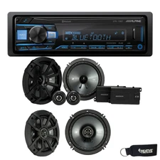 Alpine UTE-73BT BT Receiver No CD Kicker 43CSS654 6.5" 43CSC654 6.5" Speakers