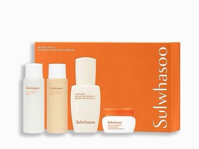Sulwhasoo Bestsellers 4pc Kit Set: Cleansing Oil & Foam, Serum IV, Firming Cream