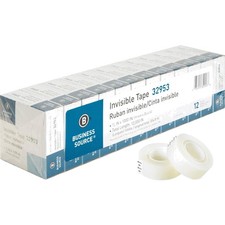 Invisible Tape Pack 12 Rolls Clear Paper Indoor Packaging Arts Crafts