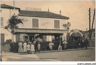 AX-BFP1-1221-95 - Franconville - Haus Poulain-Guignet - Café Der Bahnhof