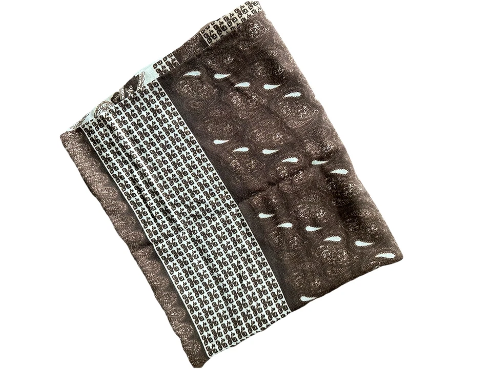 VINTAGE KENBROOKE FABRIC Wool Blend African Brown Rare 60/80” - Image 2 of 4