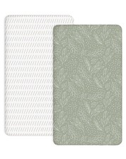 Crib Sheets for Boys and Girls, 2 Pack Fitted Baby Sheets for Standard Toddle...