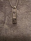 Vintage 1977 GIVENCHY G Logo Gold Plated Rope Necklace Silver bar design -Signed — photo 4