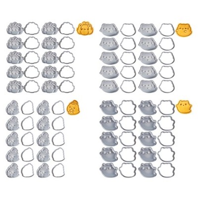 Set of 10 Cats Cookie Stamp Set for Baking Enthusiasts Cartoon Biscuits Mould