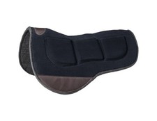 Tough 1 Western Saddle Pad Barrel Shim Canvas Top Black Brown 31-1182
