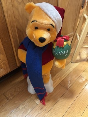 Vintage Disney Winnie The Pooh Santa Christmas Telco Motion Not Working Display