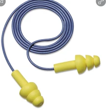 3M 3404004 E·A·R UltraFit Earplugs, Corded, Premolded, Yellow, 100 Pairs