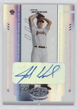 2004 Leaf Certified Materials White Mirror 50/50 Jake Woods #294 Auto u3v