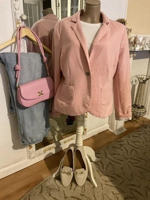 Women Etam Jacket Pink Cotton L - Bild 1 von 4
