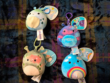 Squishmallows Clip-On Vera Piaxa Zinx Hawk Alien Space Rainbow Free Shipping