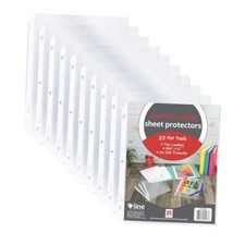 Top Loading Standard Weight Poly Sheet Protectors, 8.5 x 11 Pack of 25 Clear