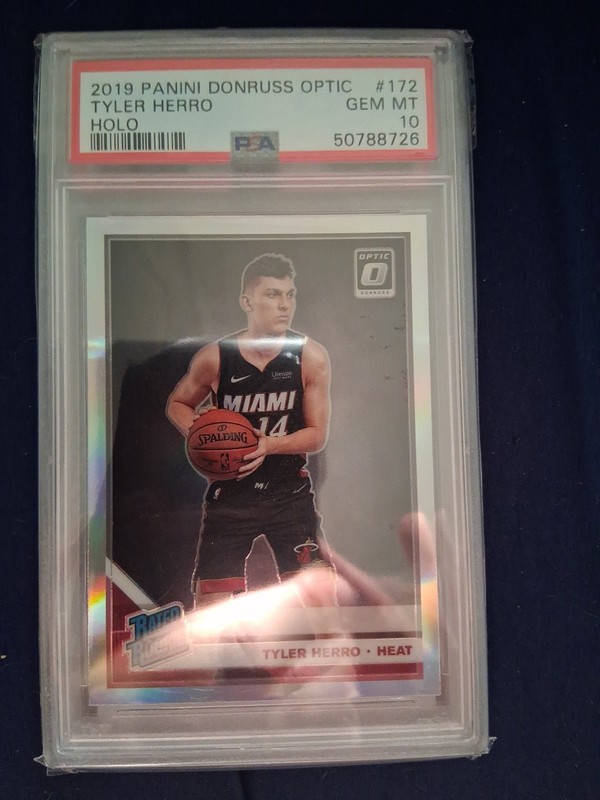 Tyler Herro Silver Holo Optic Rated Rookie Holo Prizm PSA 10 SSP 🔥