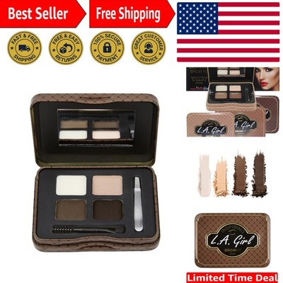 Reusable Dark & Defined Brow Kit: Natural Finish with Brow Wax & Brush Included