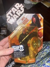 Star Wars 30th Anniversary DARTH MAUL Figure W COIN Saga Legends Hasbro
