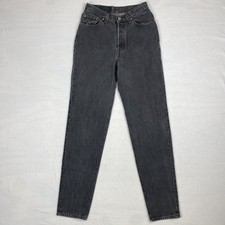 Vintage Levis 501 Jeans Women's 25x31 Made in USA Black Denim Button Fly 90s 80s
