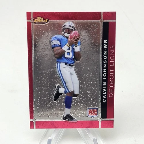 2007 Topps Finest - Rookie Calvin Johnson #135 Refractor (RC)
