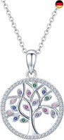 Lebensbaum AnhäNger, Baum Des Lebens Kette, 925 Sterling Silber Lebensbaum