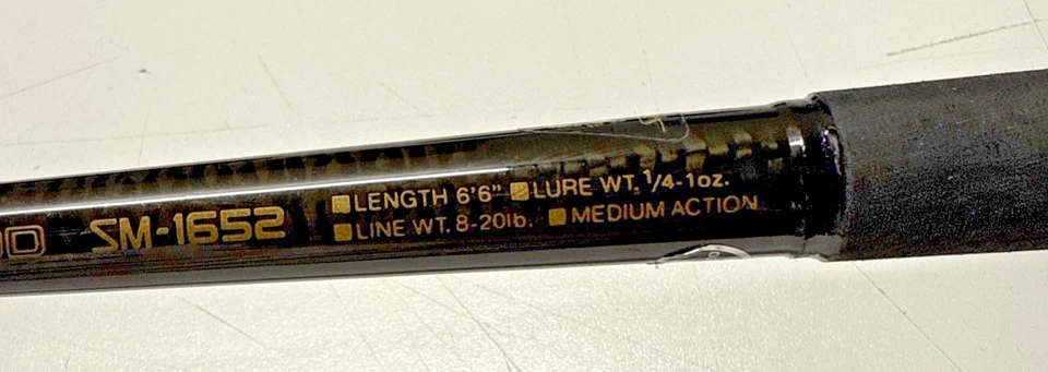 De colección Shimano SpeedMaster SM-1652 FIGHTIN'ROD 6'6"" 1 PIEZA Mediano 8-20 lb Japón Foto 2 de 4