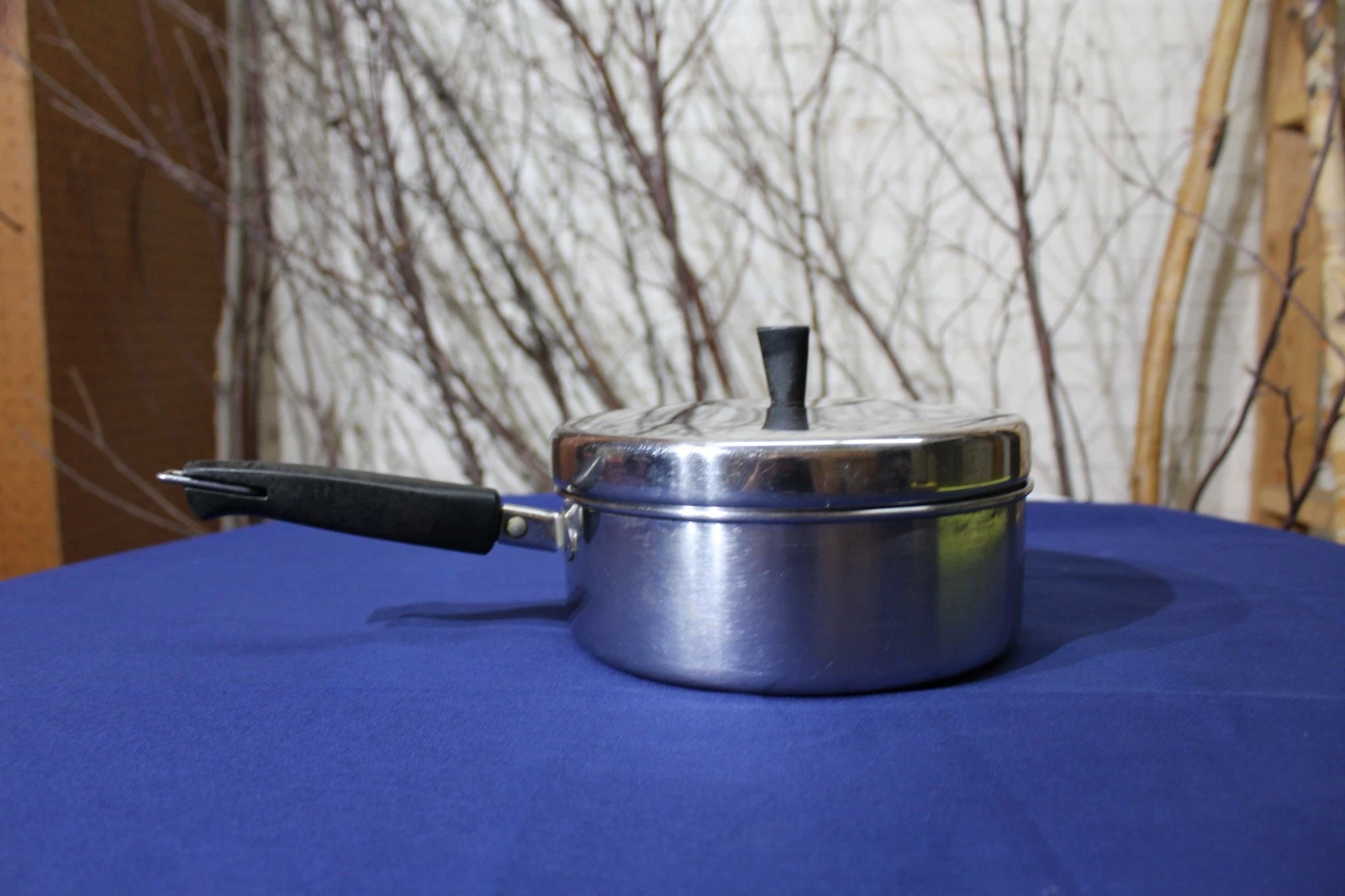 Vintage 1801 Revere Ware 2qt Sauce Pan with Lid - Made in Clinton, IL U.S.A.