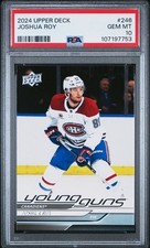 2024-25 Upper Deck Young Guns Joshua Roy 246 Montreal Canadiens PSA 10