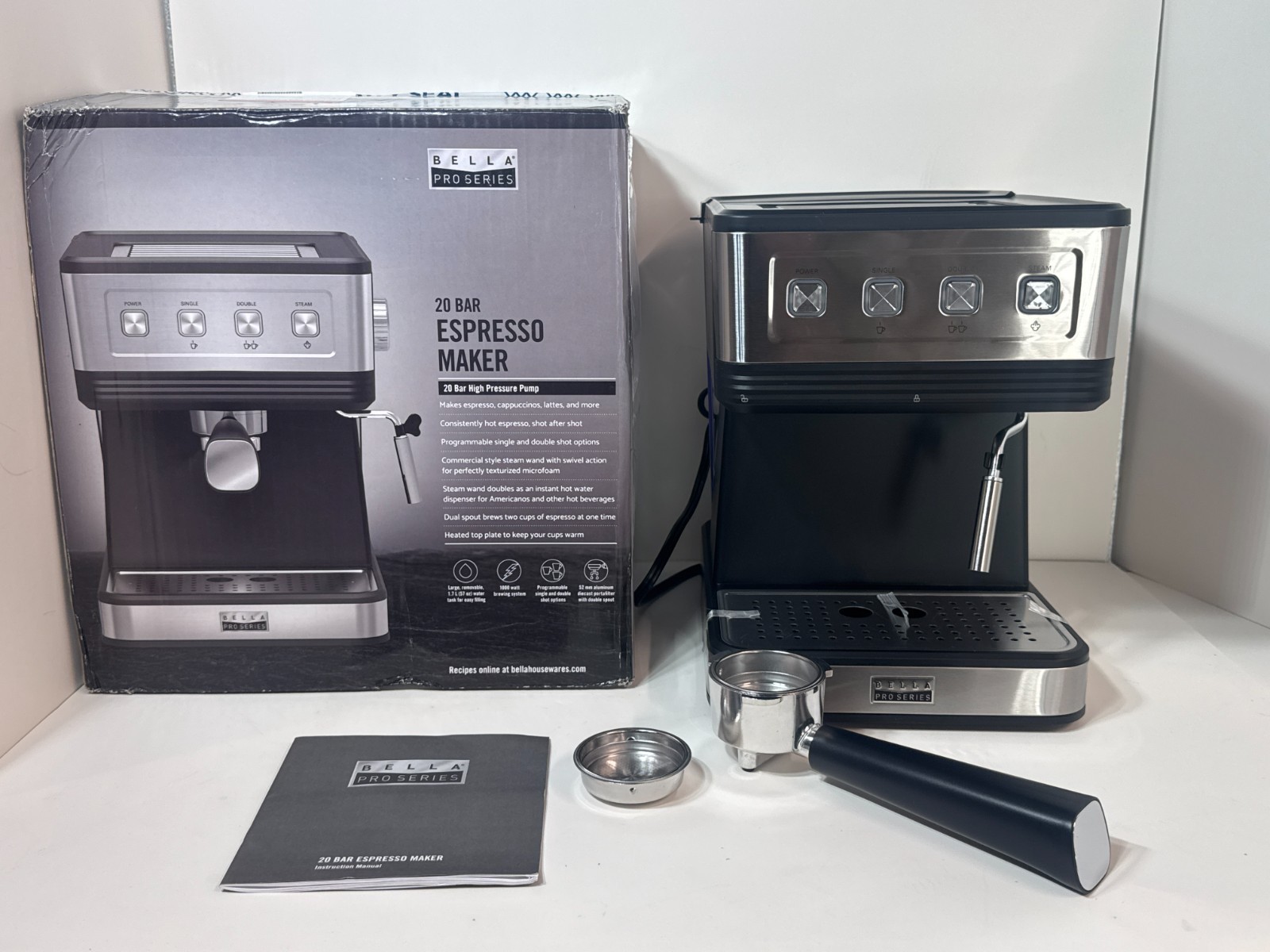 Bella Pro Series - Barista Elite Espresso Station with 20 Bars - Black (90270)