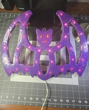 Halloween Double Sided Light Sculpture  Bat Wall Window Decoration