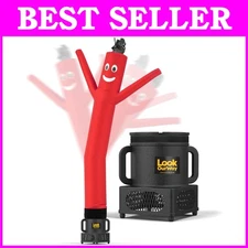 Durable Red Air Dancer with Weather-Resistant Blower