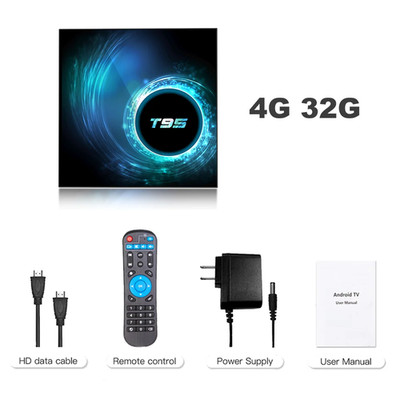Smart TV Box 2026 T95 plus HD 6K Android 16 Allwinner H616 4GB 64GB 128GB Dual W