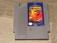 AD&D Heroes of the Lance Nintendo Nes Cleaned & Tested Authentic