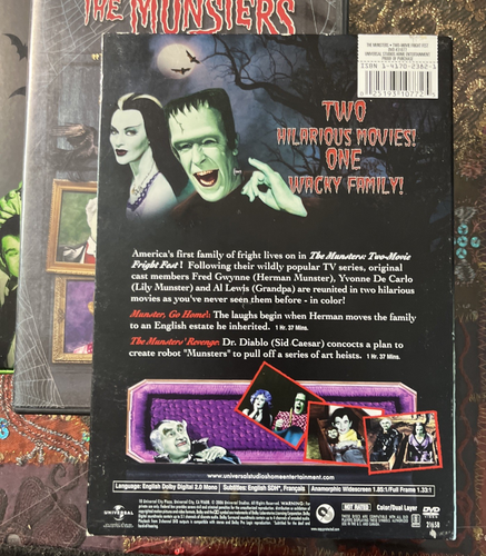 Rare Mint OOP The MUNSTERS Season 1 Family Portrait 5 DVD Lot Fright Fest Movies - Picture 10 of 10