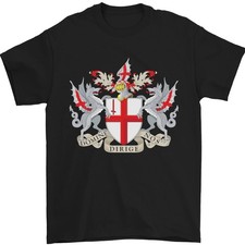 Camiseta Hombre London Coat of Arms St Georges Day 100% Algodón
