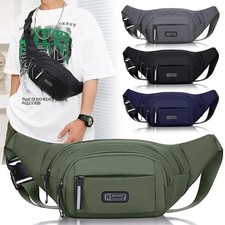 Men Waist Bum Bag Unisex Fanny Pack Travel Camping Holiday Money Belt Pouch NEW
