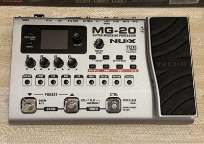 NUX MG-20 Multi-Effector Guitar Pedal Loop, Rhythm, AUX Input Used