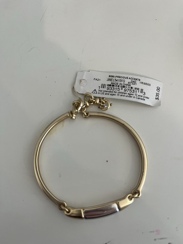 two tone, gold and silver Lucky Brand Bracelet, NWT, Free ship! - Picture 4 of 5