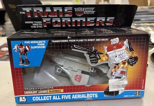 Silverbolt W/BOX Appears Complete 1986 Vintage G1 Transformers Hasbro Figure