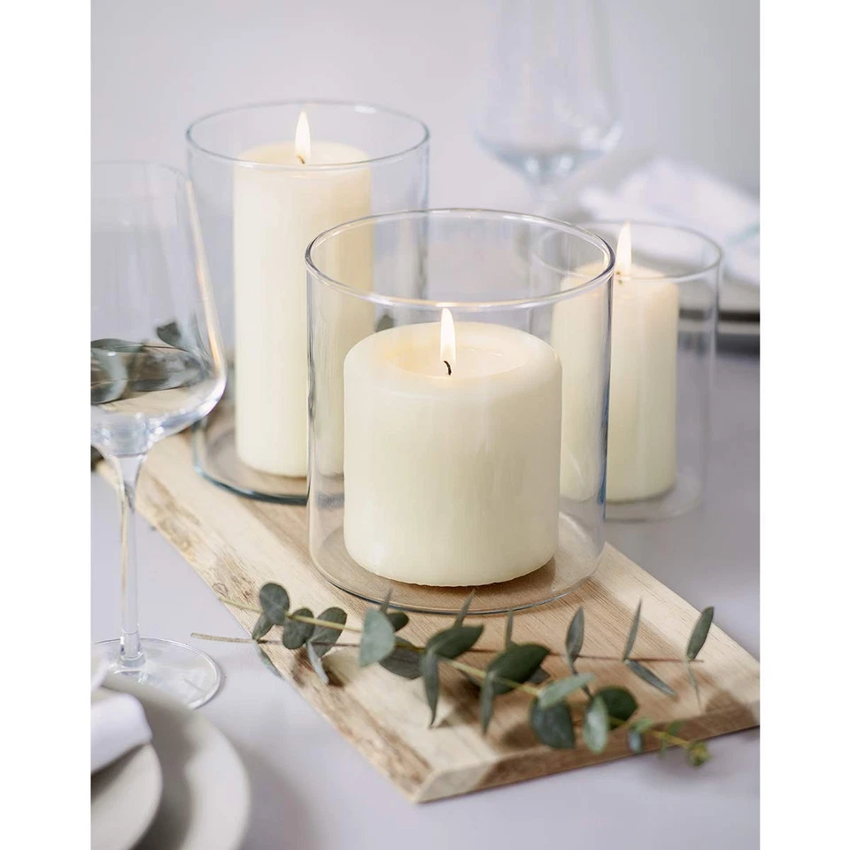 Столовые свечи цвета слоновой кости — набор из 20 свечей 2x6 без запаха — без капель, бездымные... - Изображение 4 из 4